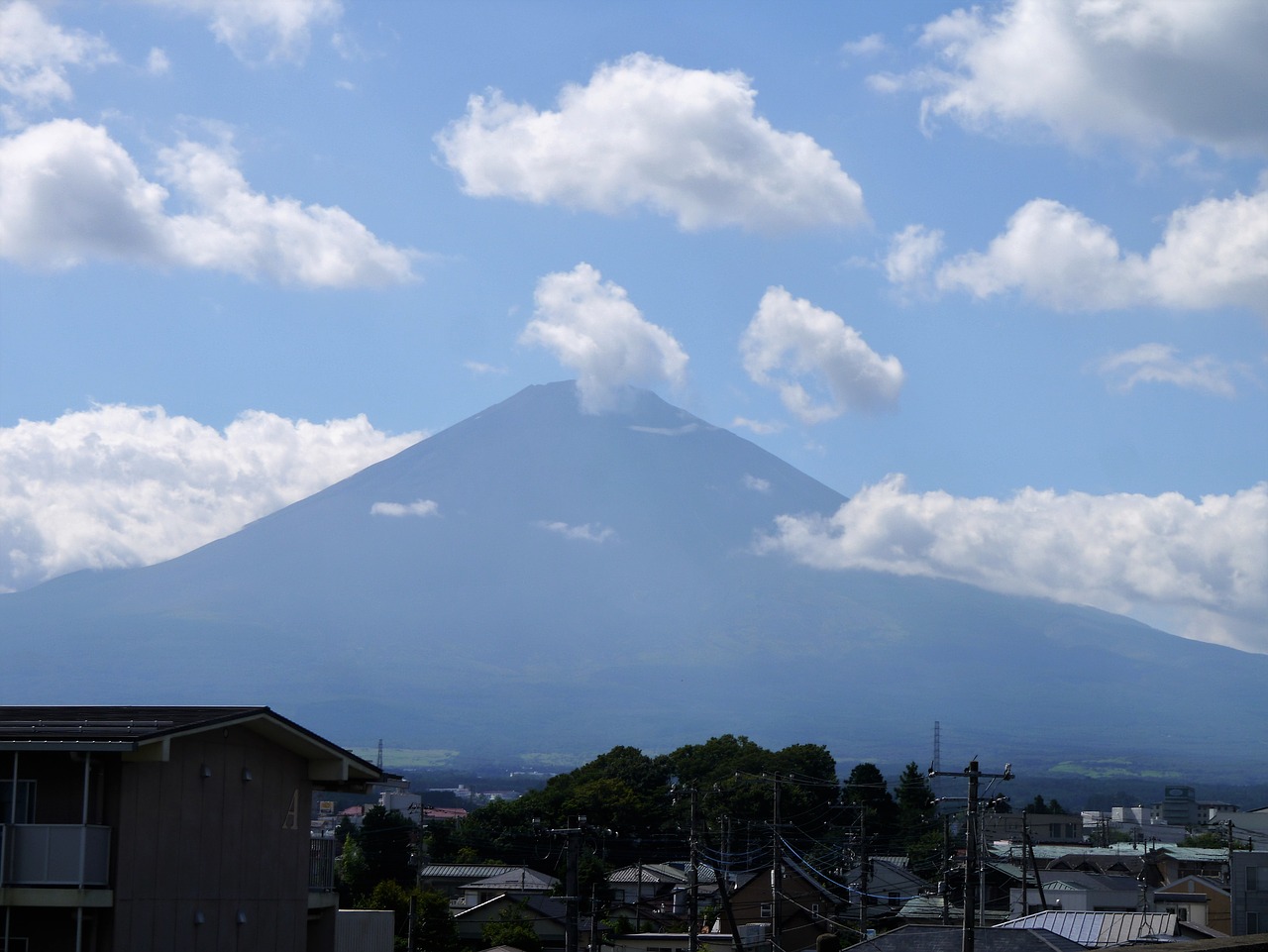 mt fuji cloud sky free photo