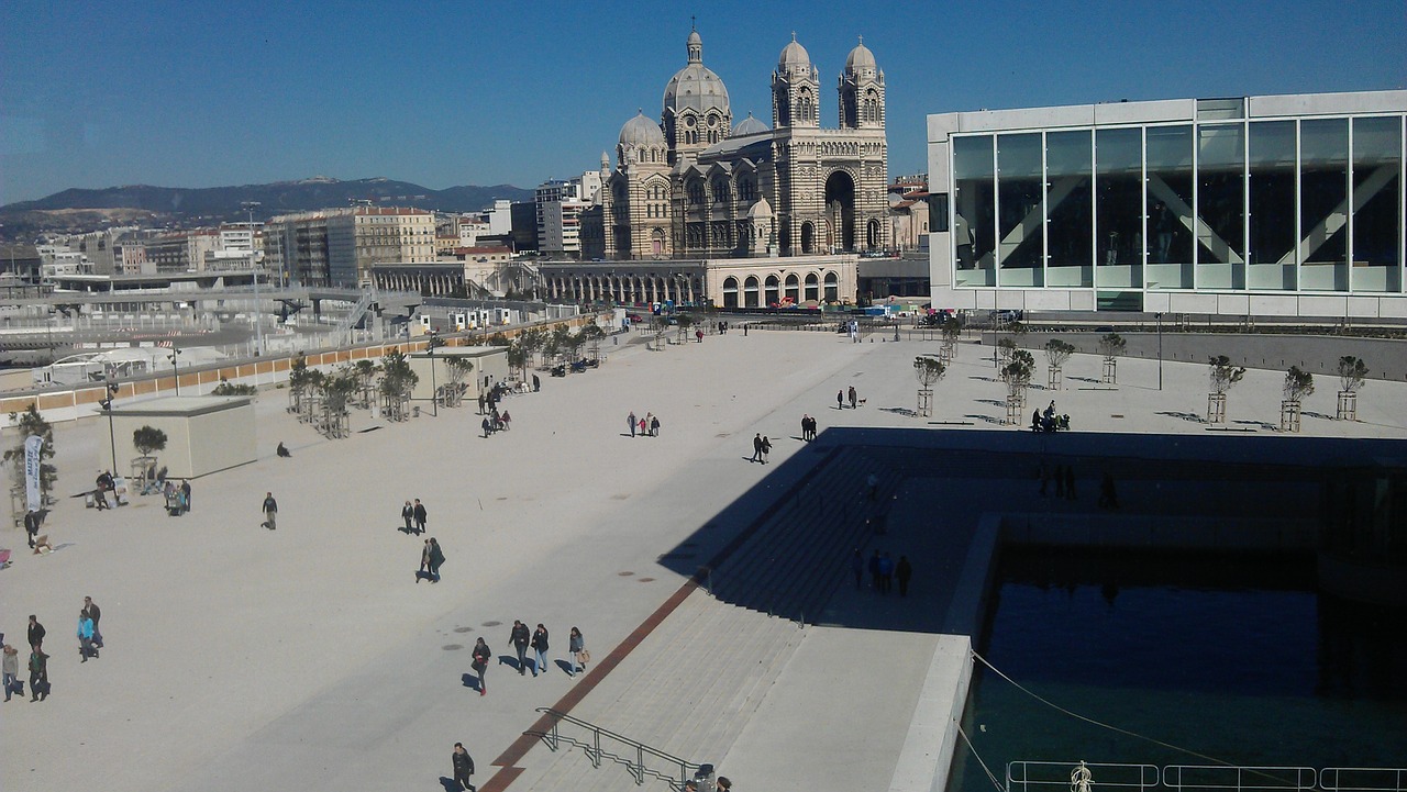 mucem marseille cathedral of the major free photo