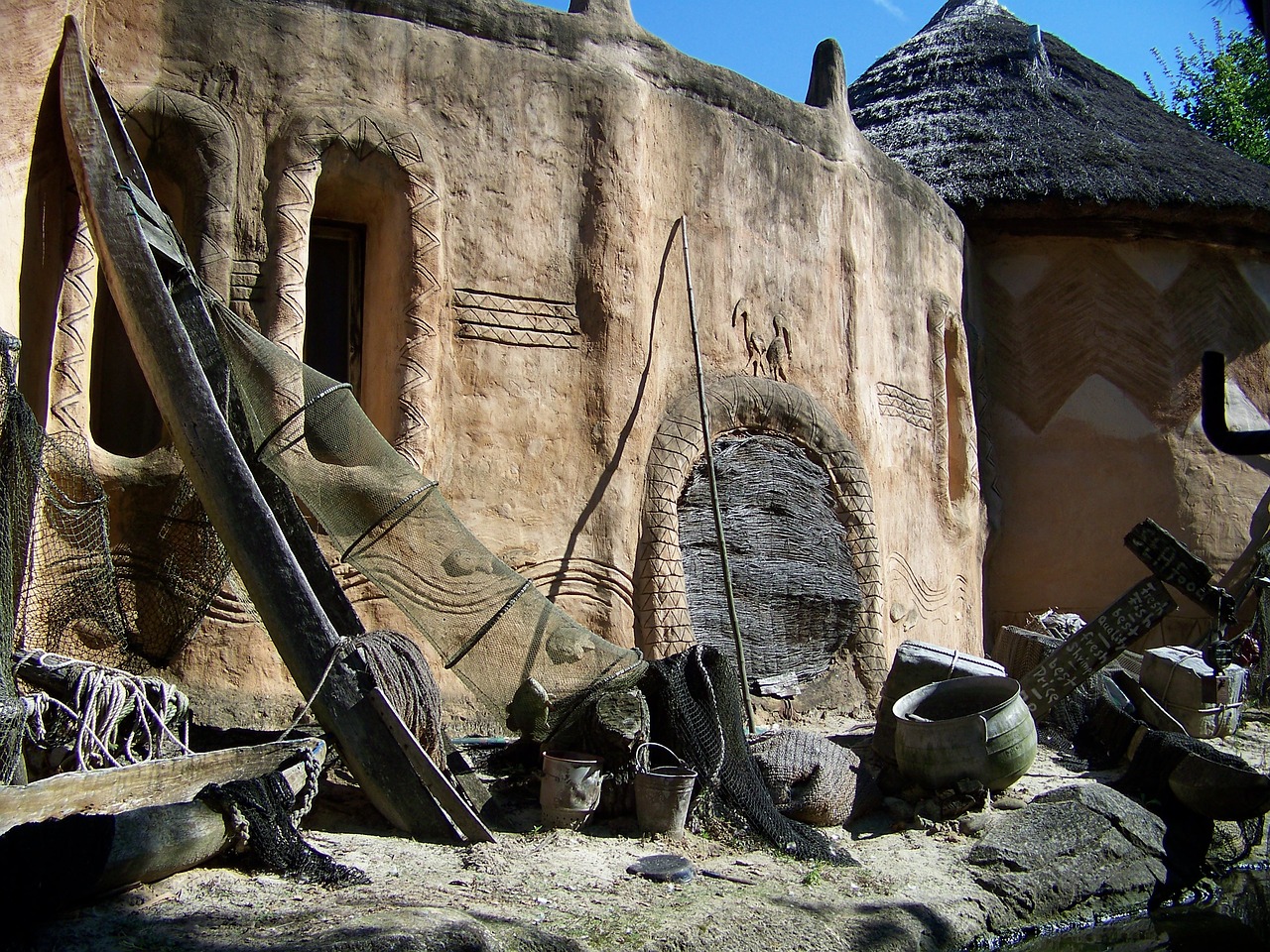 mud hut hut desert free photo