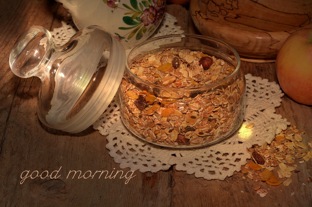 muesli breakfast cereal breakfast free photo