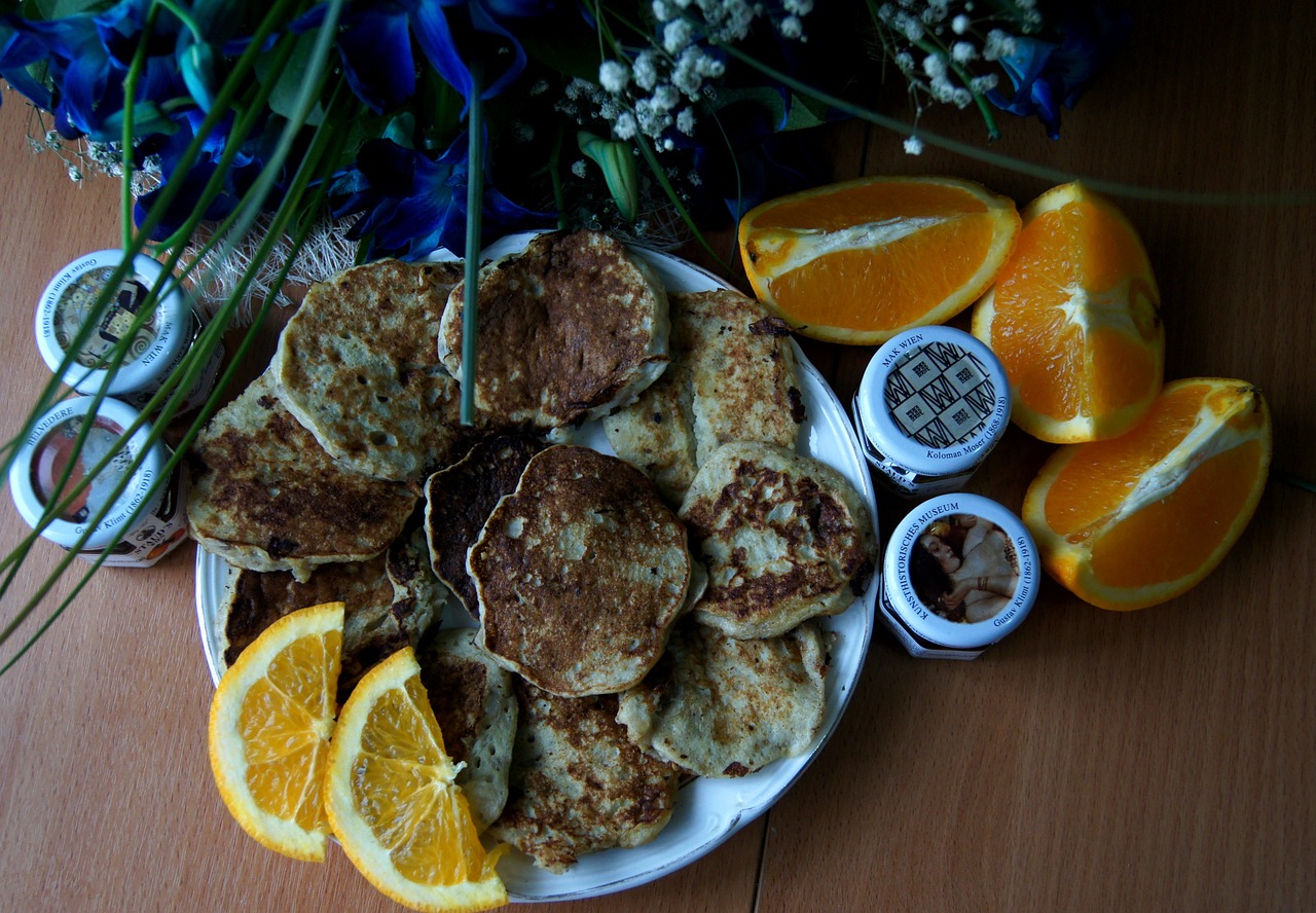 muffin oranges breakfast free photo