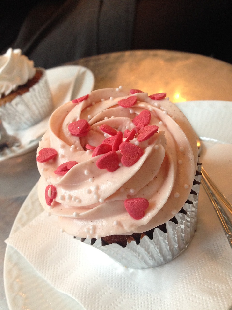 muffin cupcake hearts free photo
