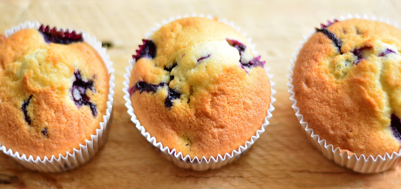 muffins  blueberry muffins  cake free photo