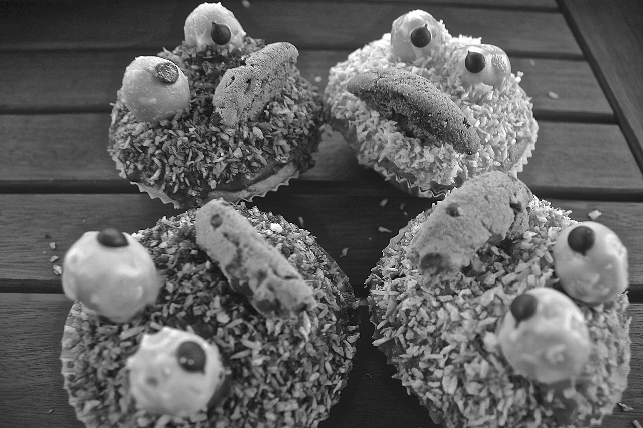 muffins pgdboss black white free photo