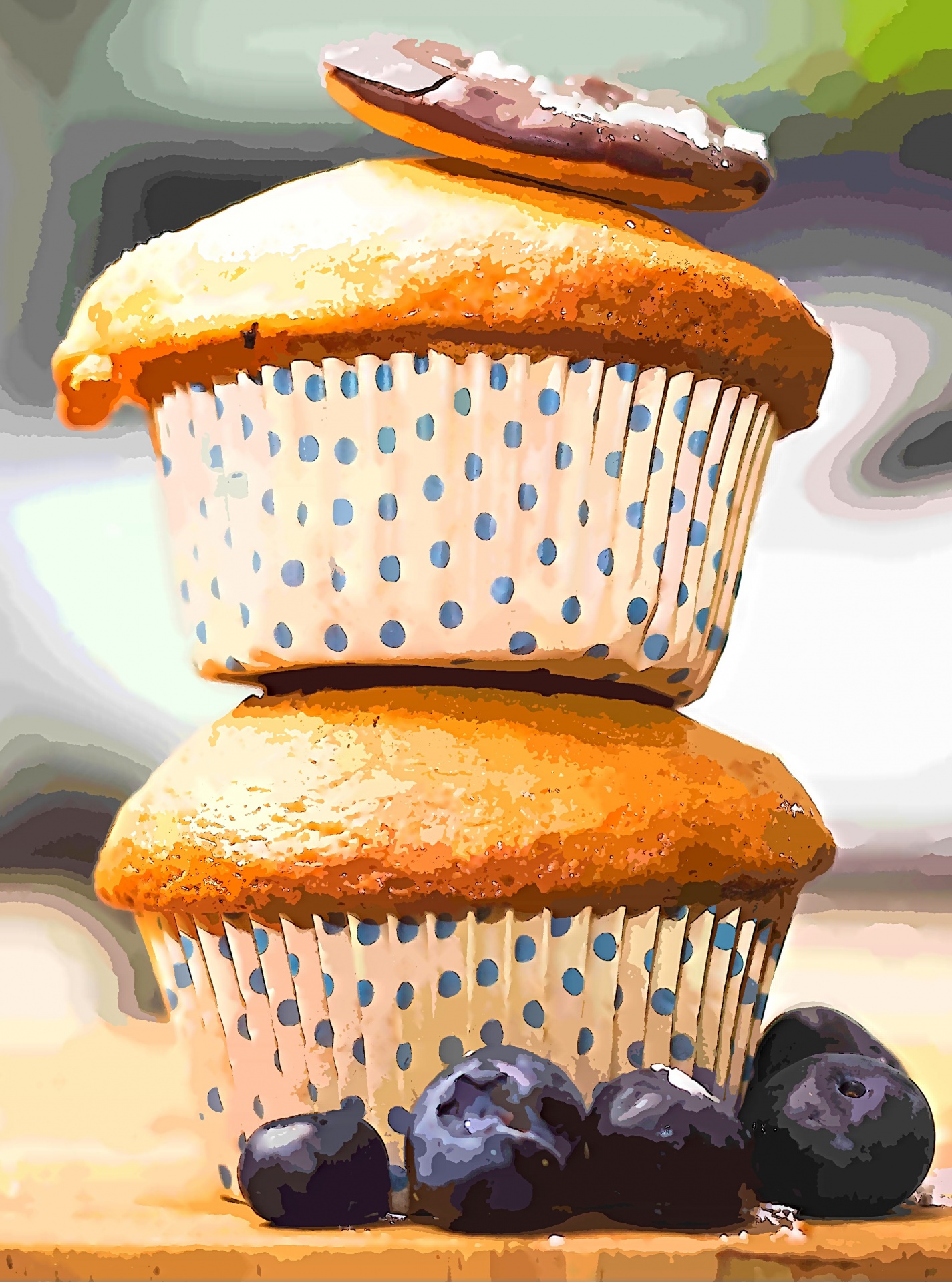 muffin muffins blueberries free photo