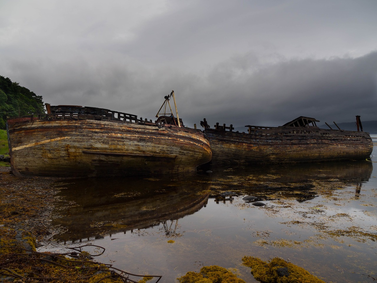 mull scotland wreck free photo