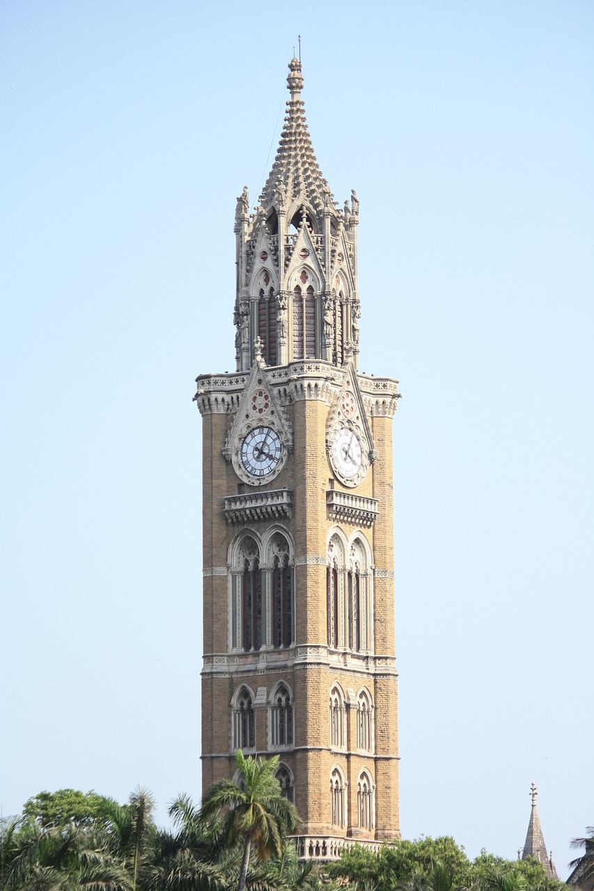 mumbai clock tower free photo
