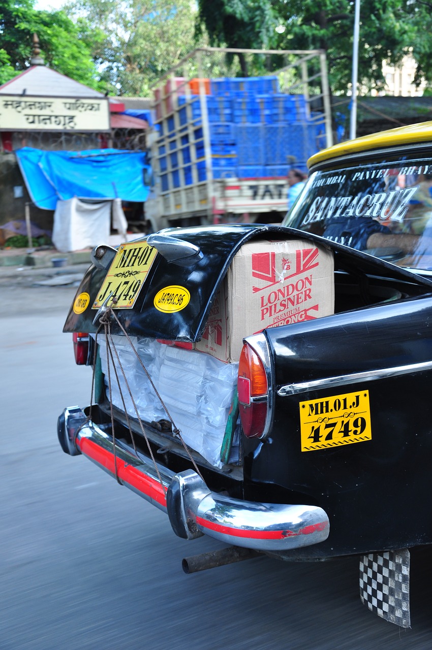 mumbai  cab  taxi free photo