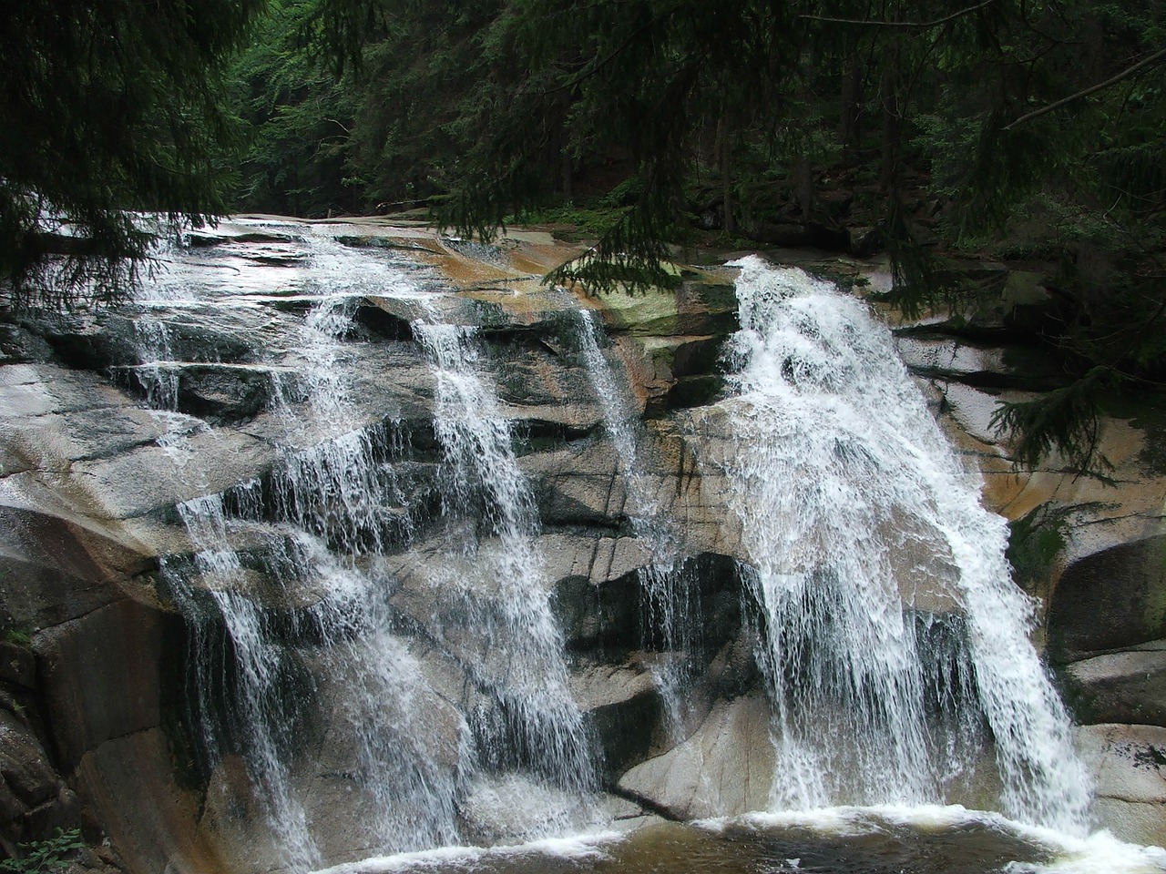 mumlava waterfall harrachov free photo