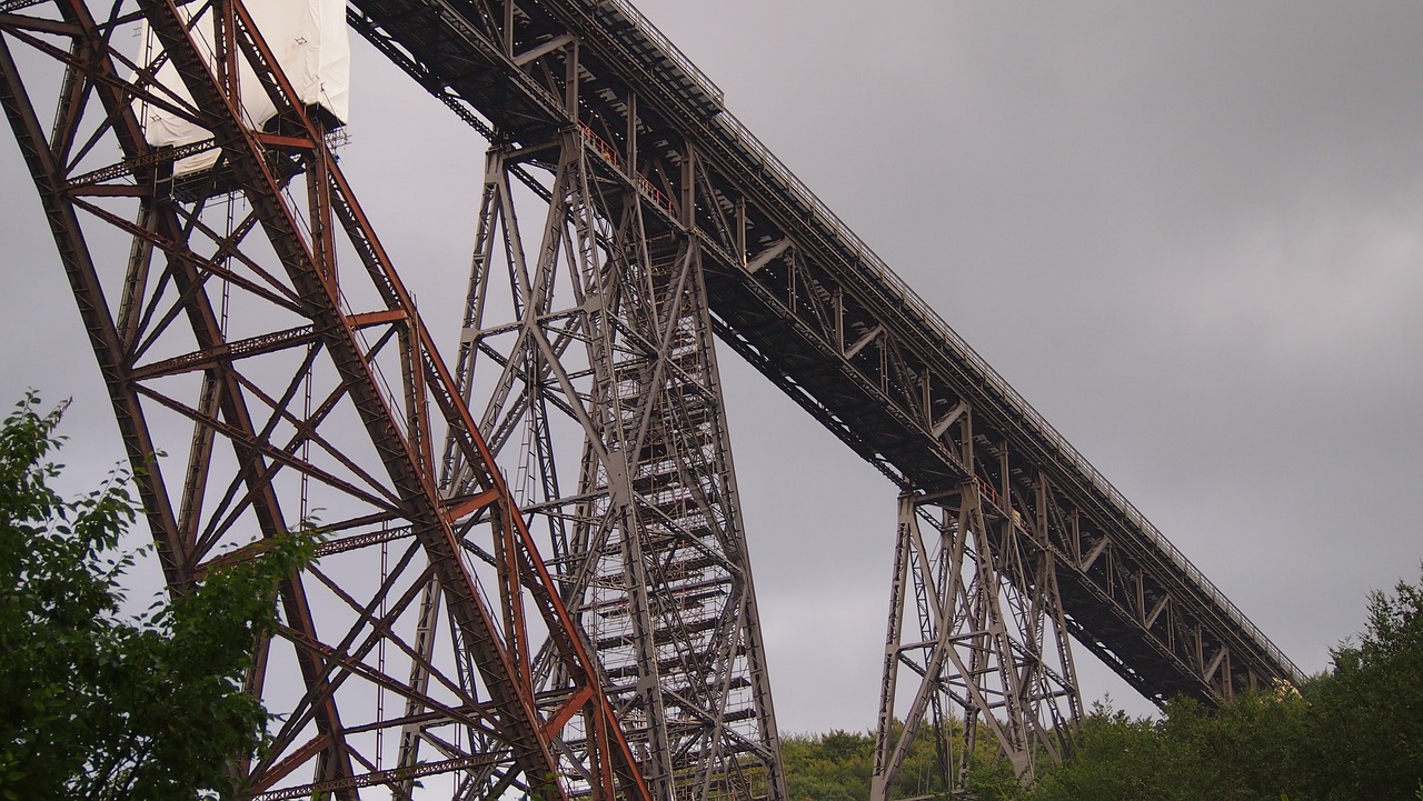 müngsten bridge  bridge  steel structure free photo
