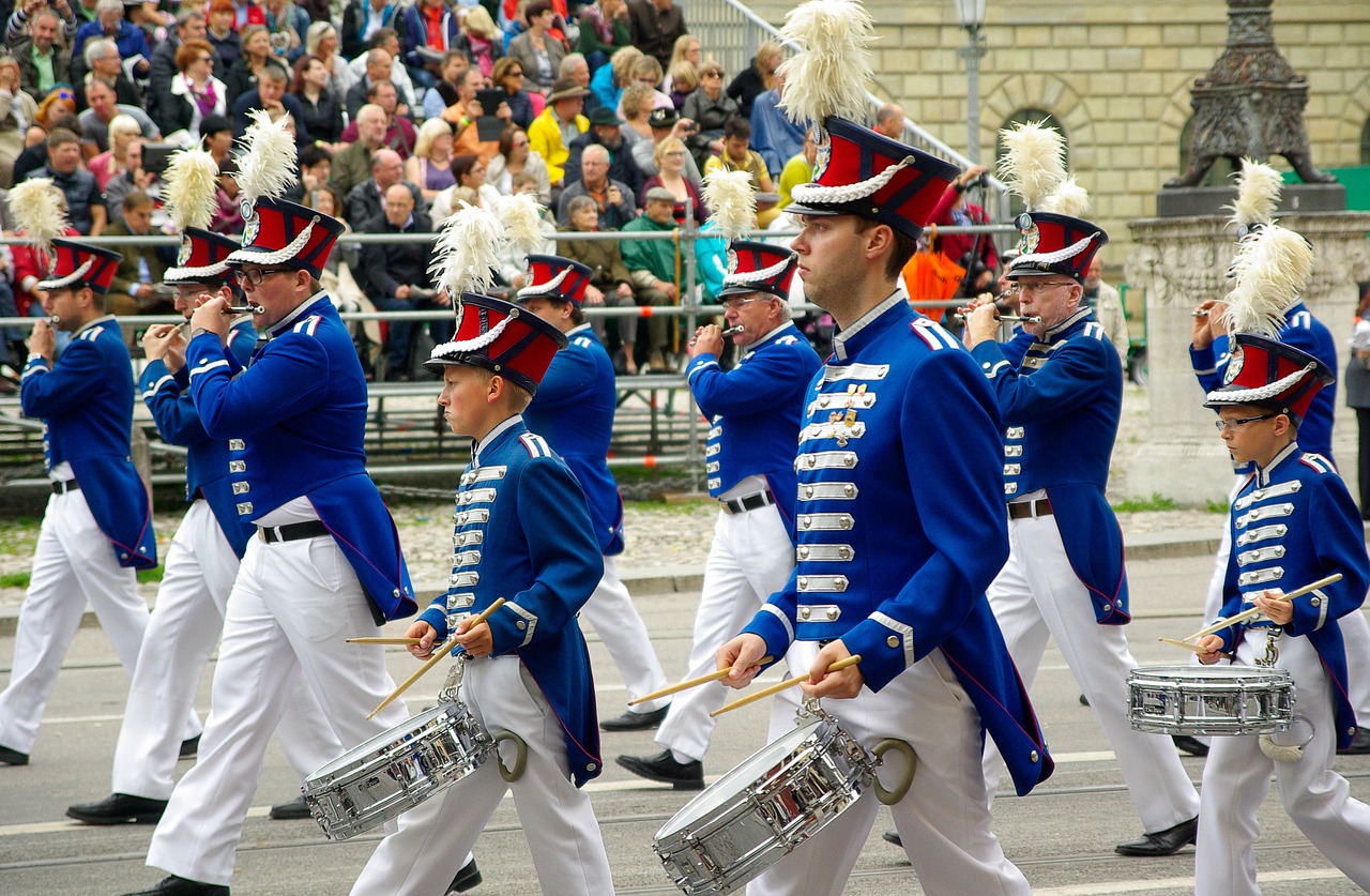 munich parade musicians free photo