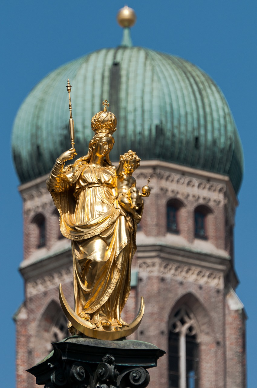 munich frauenkirche marienplatz free photo