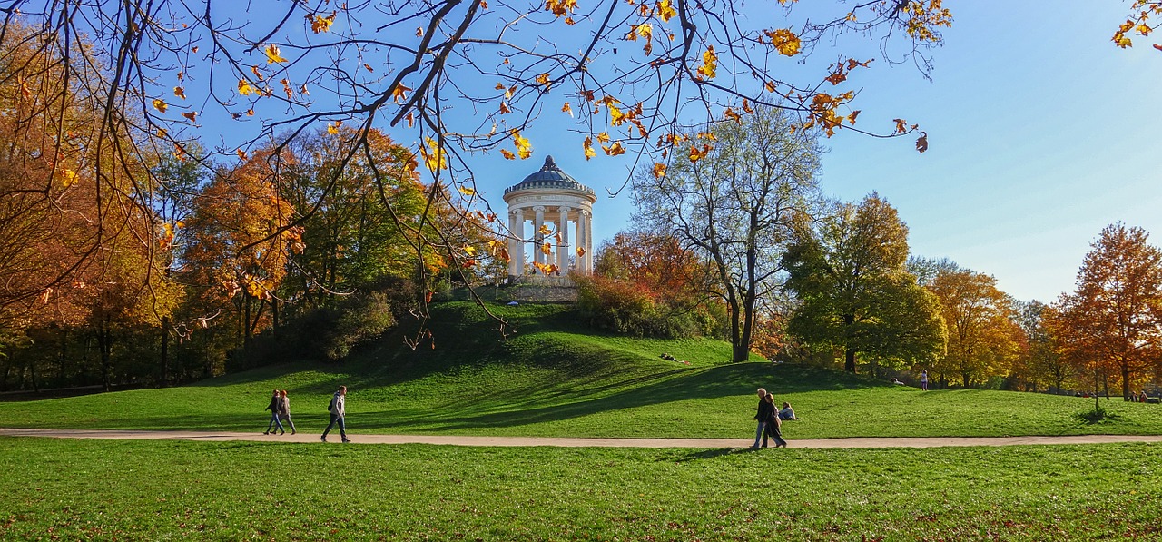 munich english garden monopteros free photo