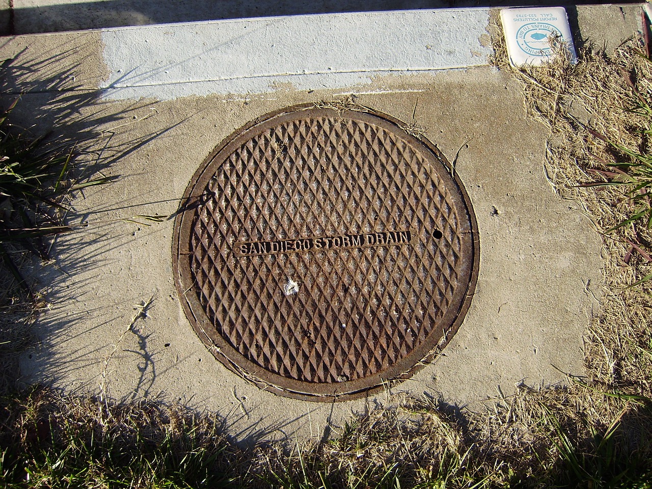 municipal drain metal free photo