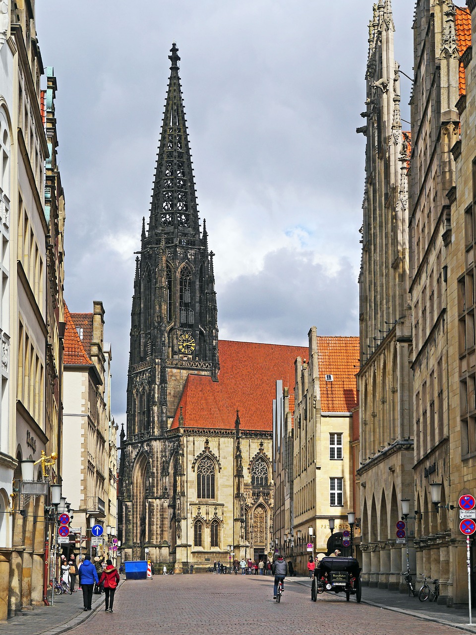 münster principal market lamberti church free photo