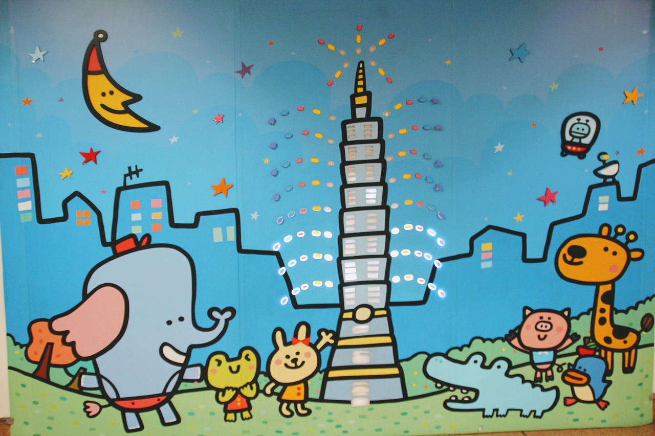 mural taiwan taipei free photo