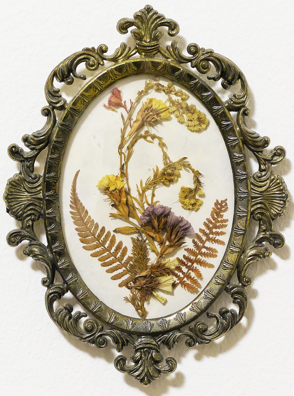 mural medallion flower picture free photo