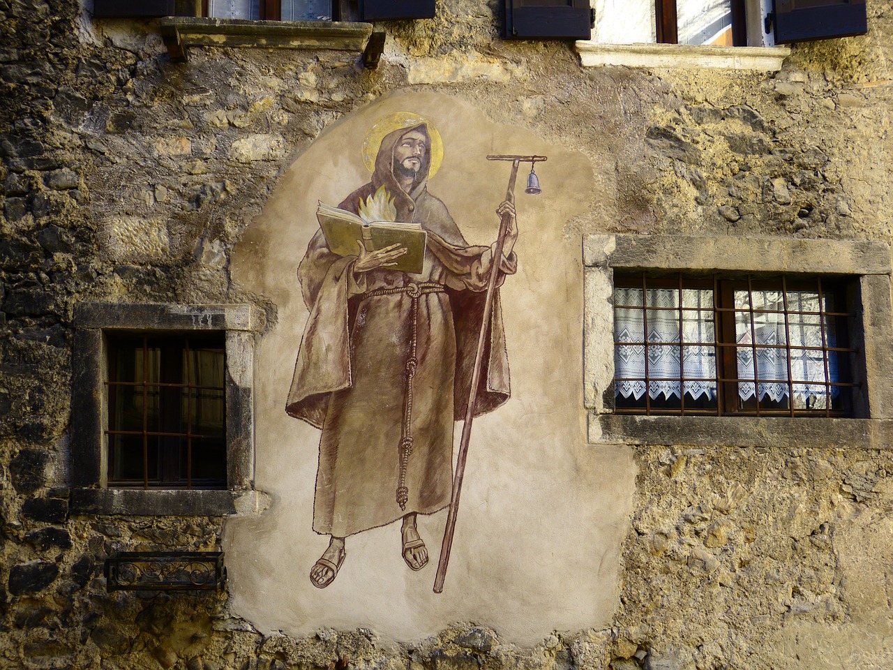mural holy painting free photo