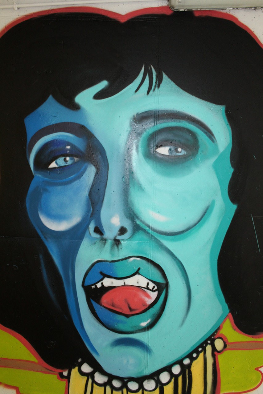 murals face woman free photo