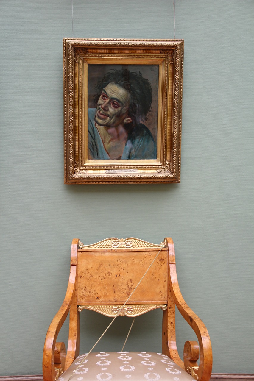 museum chair art free photo