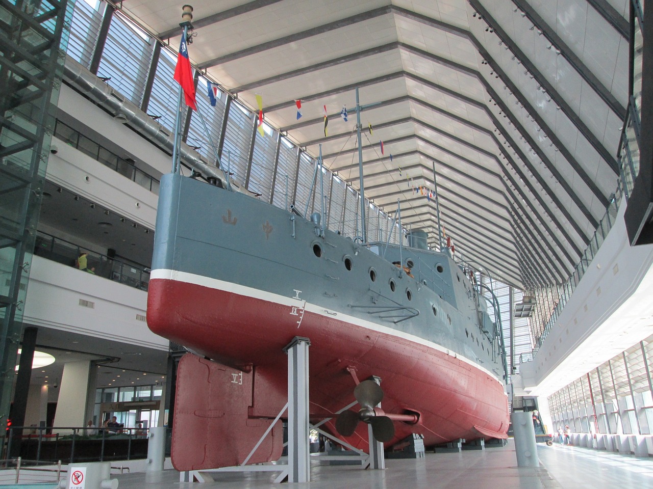 museum the zhong shan gunboat warships free photo