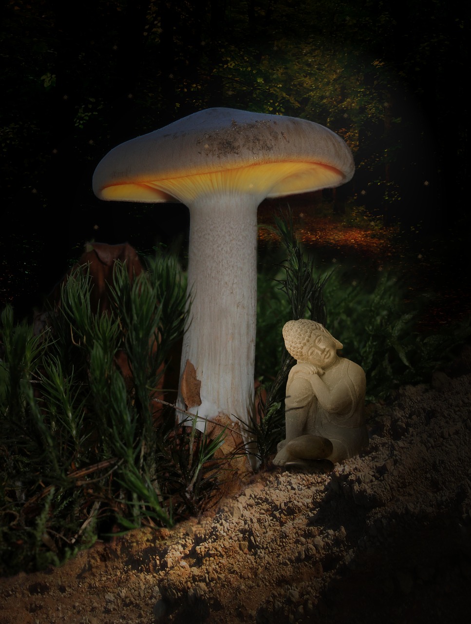 mushroom  screen  light free photo