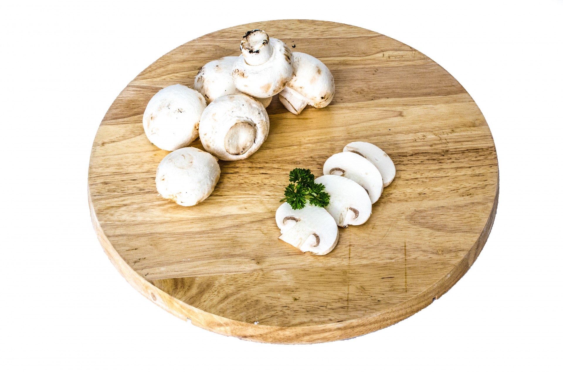 mushroom champignon white free photo