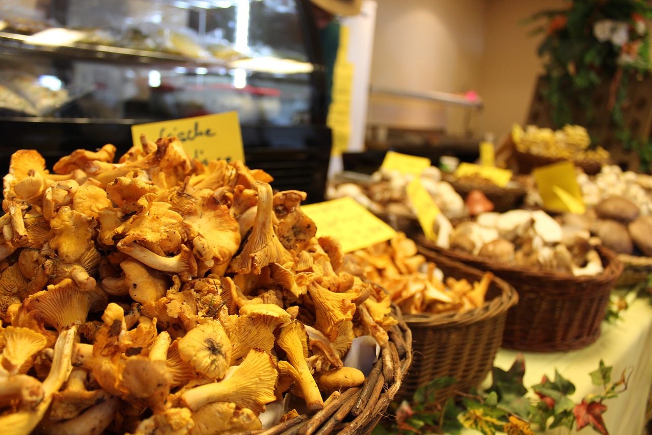 mushrooms chanterelles food free photo