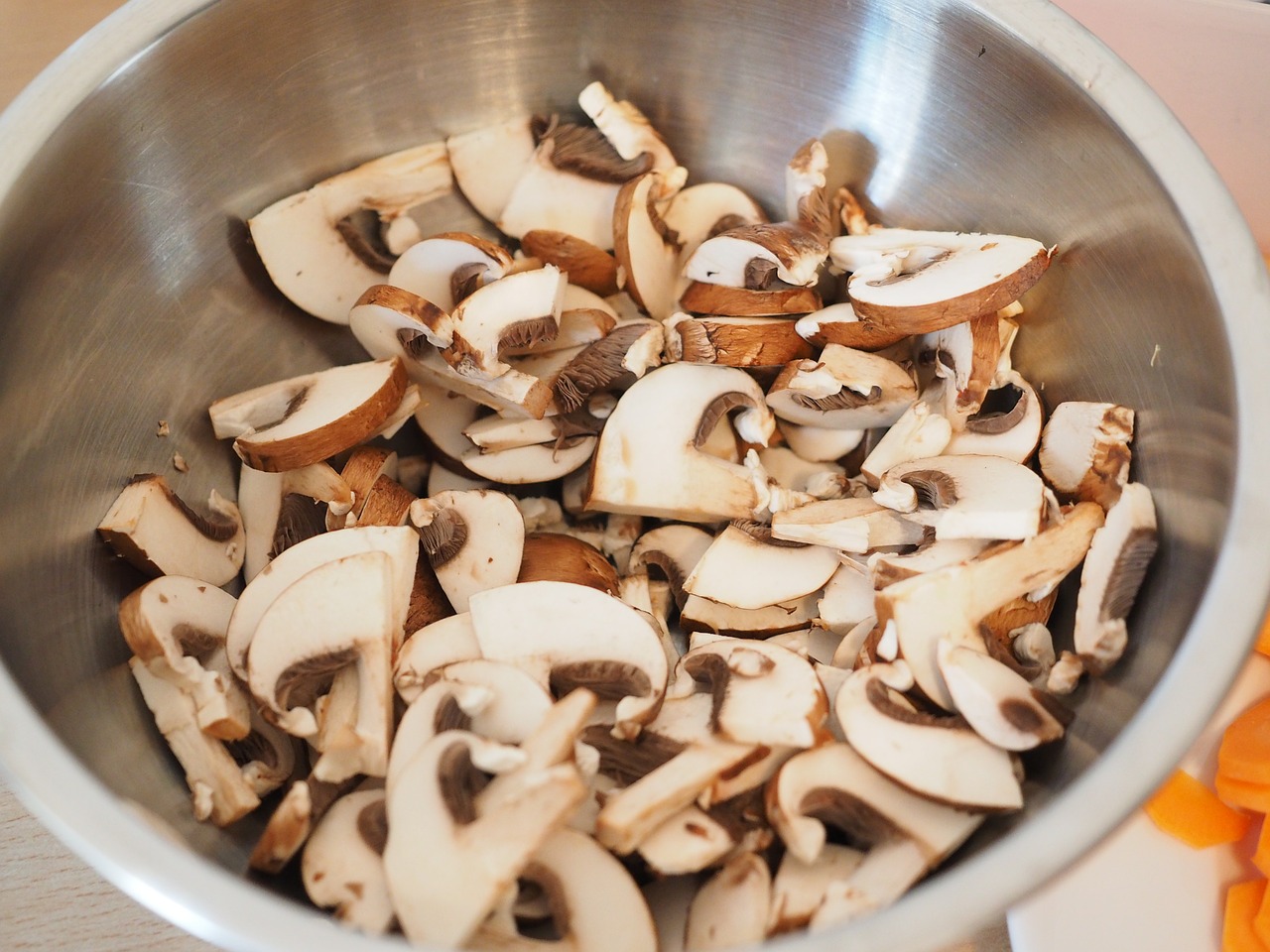 mushrooms ingredient preparation free photo