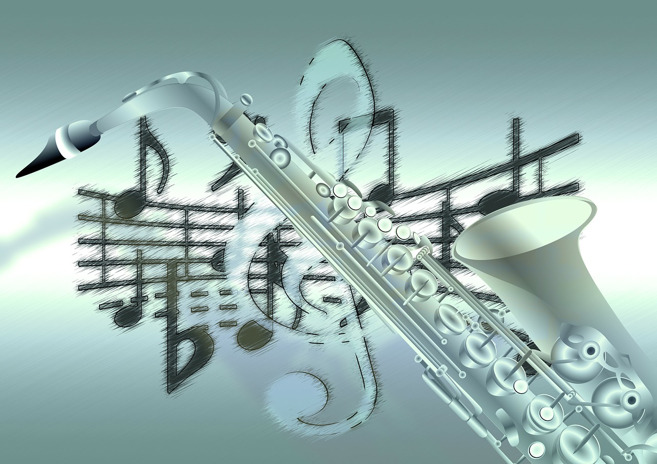music saxophone treble clef free photo
