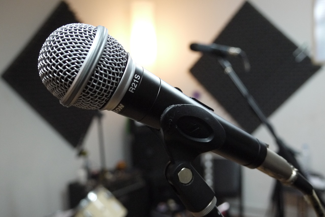 music recording studio microphone free photo