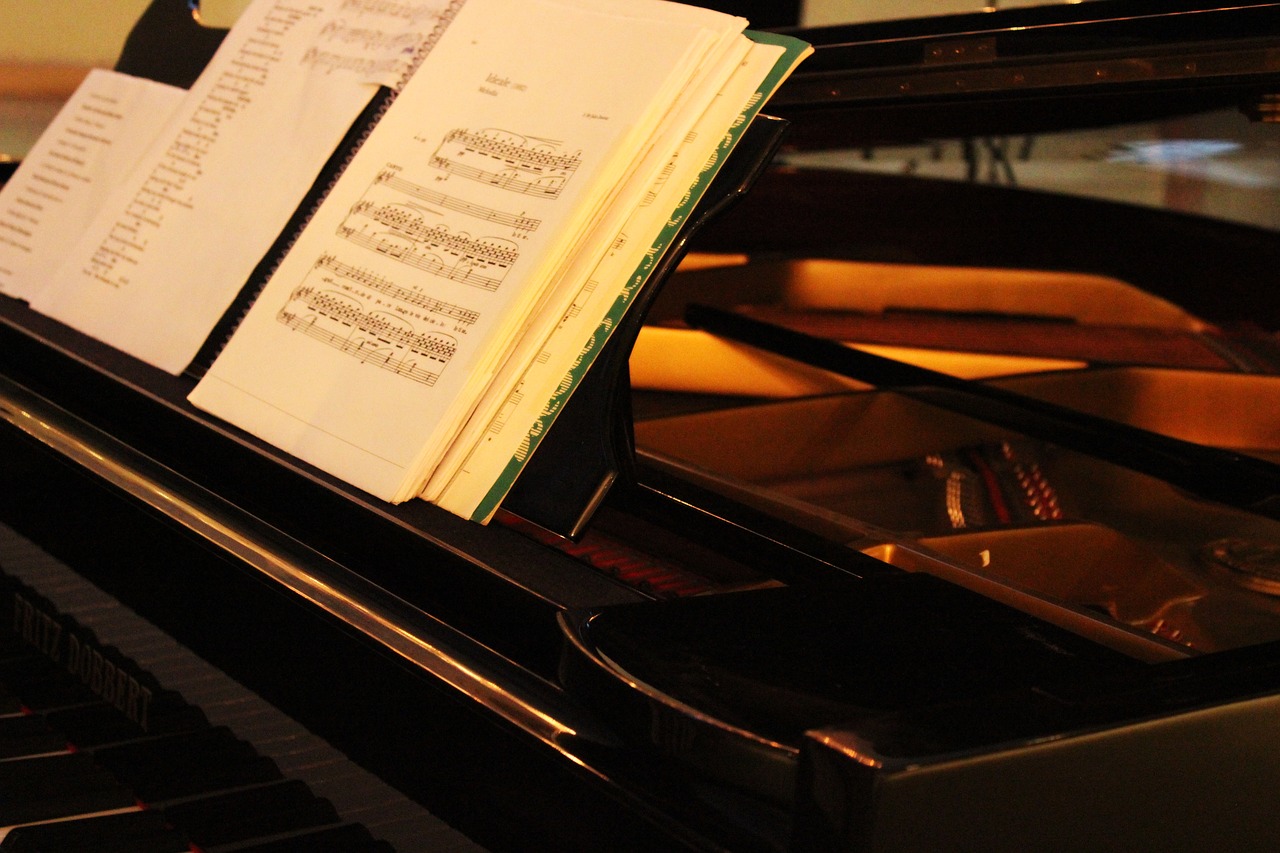 music piano score free photo