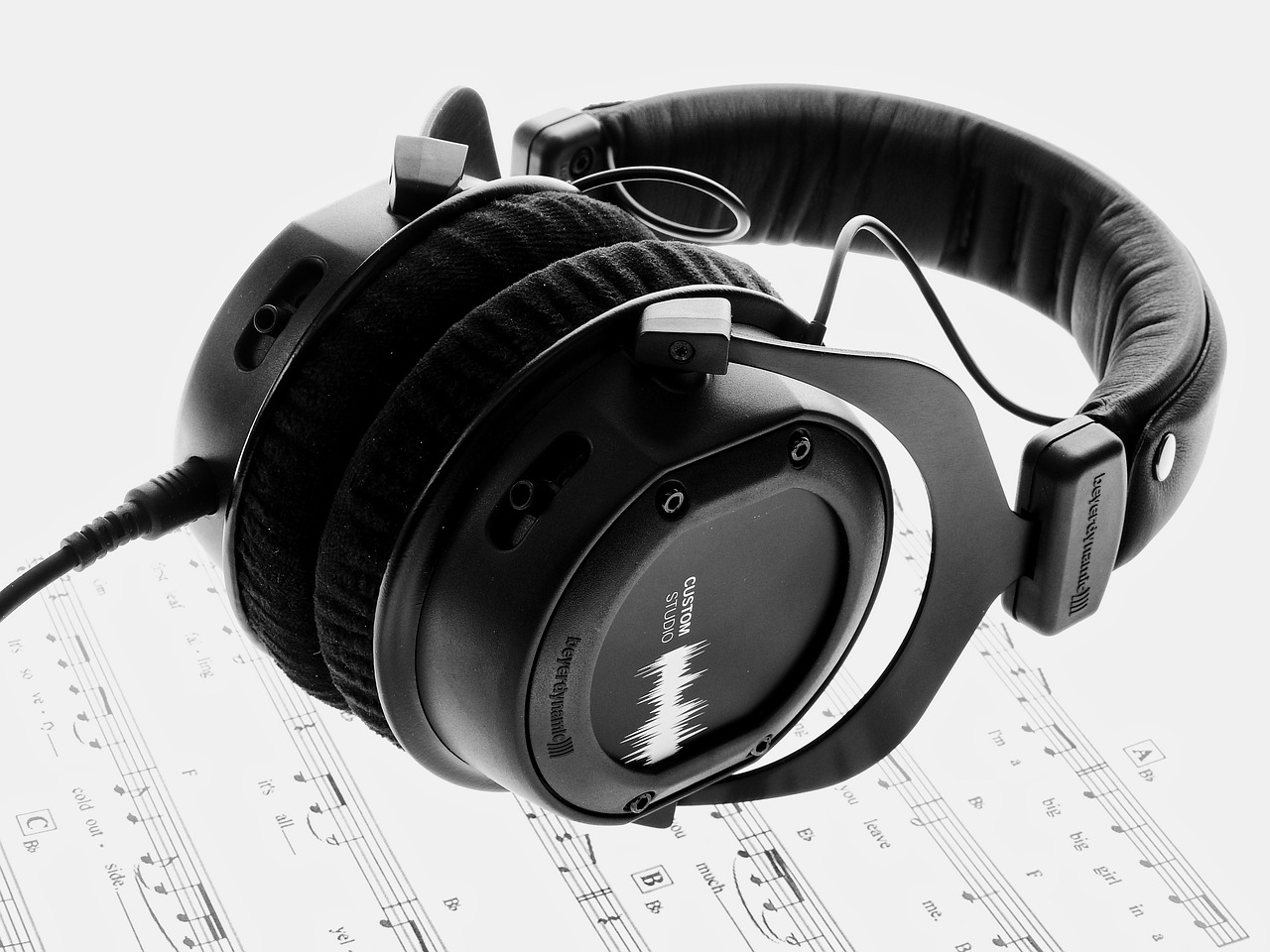 music hifi headphones free photo