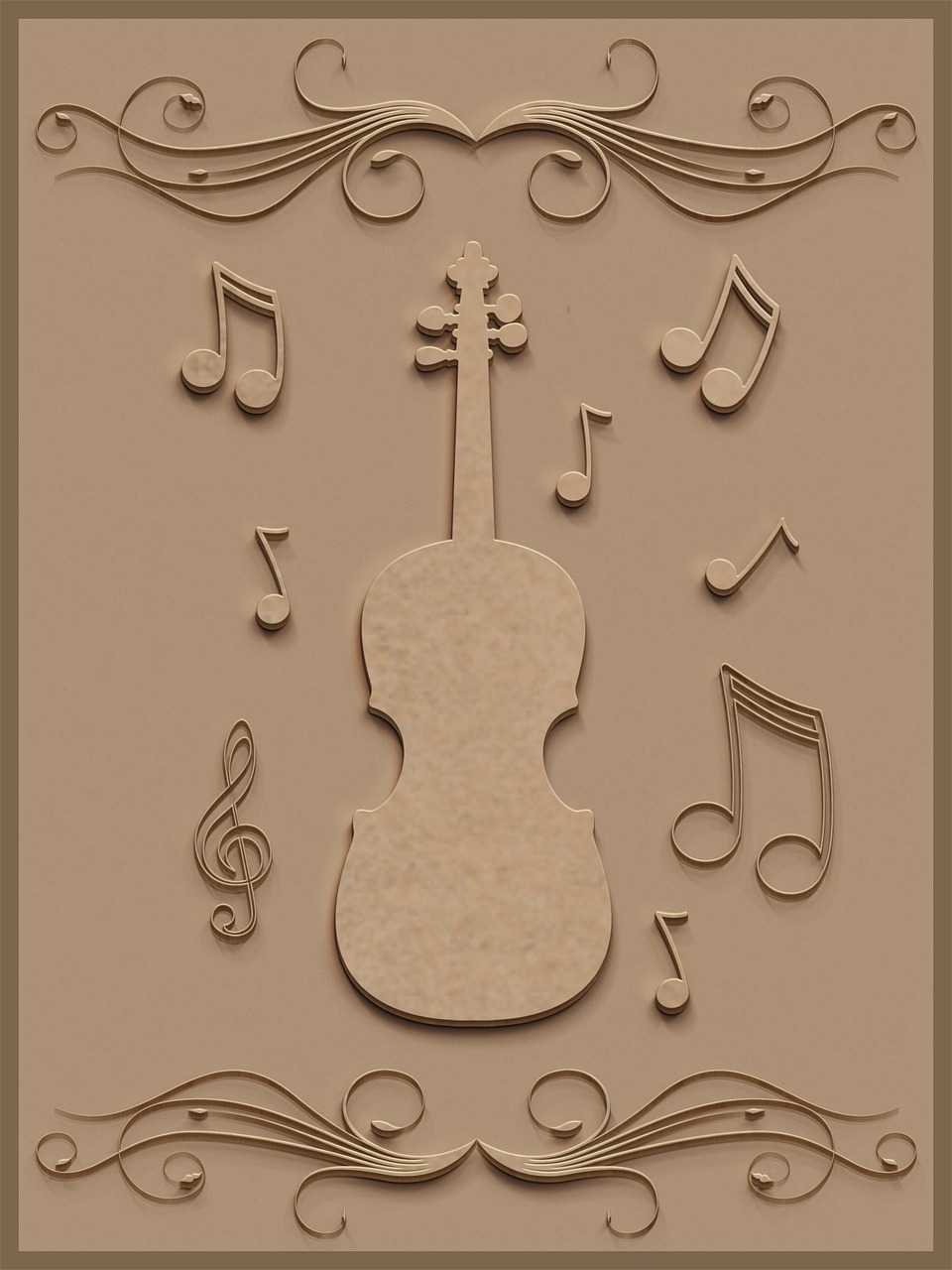 music violin wood free photo