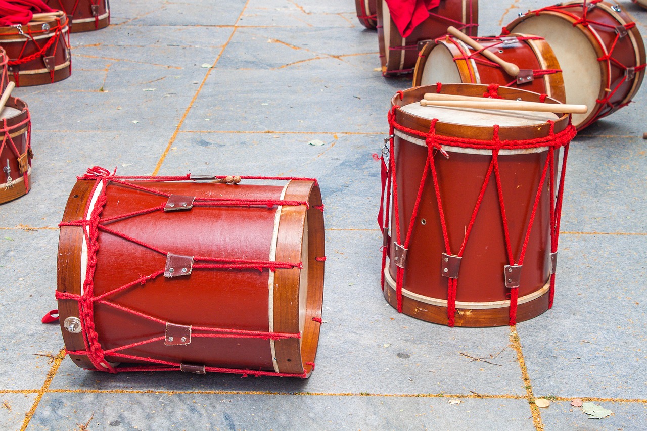 music drums red free photo