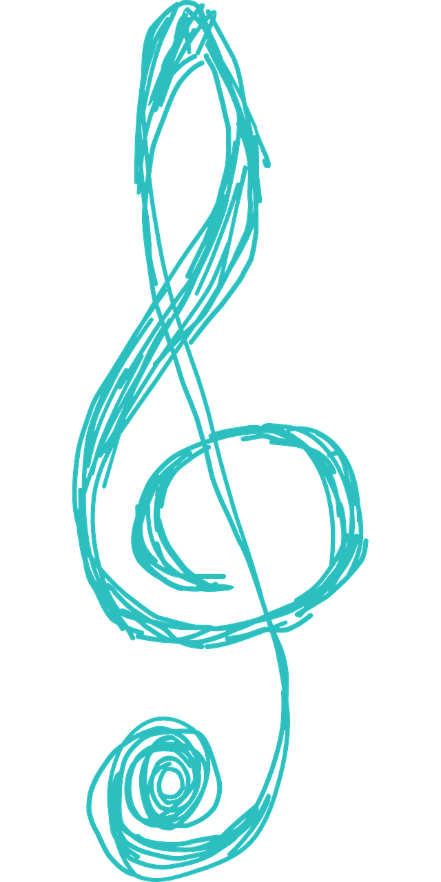 music clef abstract free photo