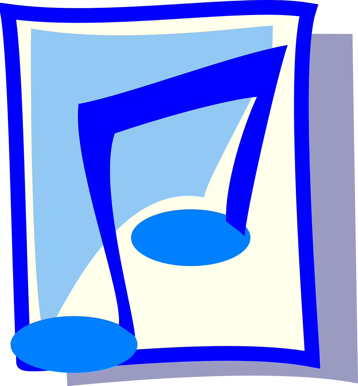 music note blue free photo