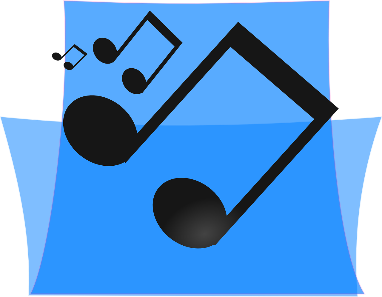 music blue folder free photo