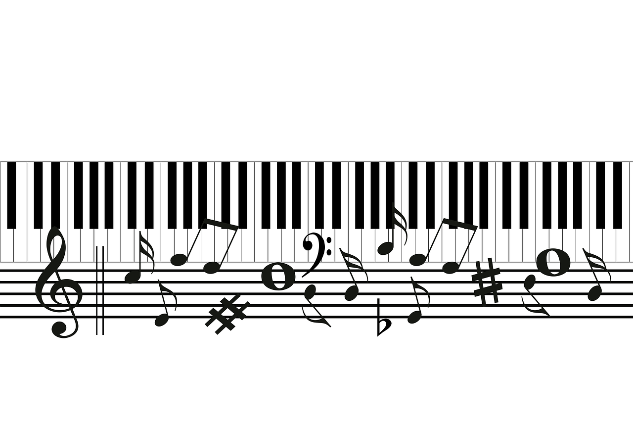 music  piano  treble clef free photo