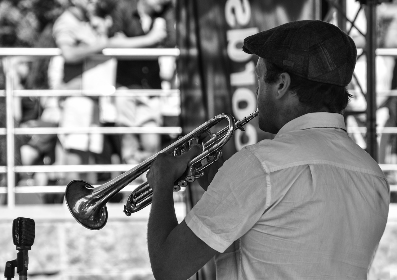 music  trumpet  brass free photo