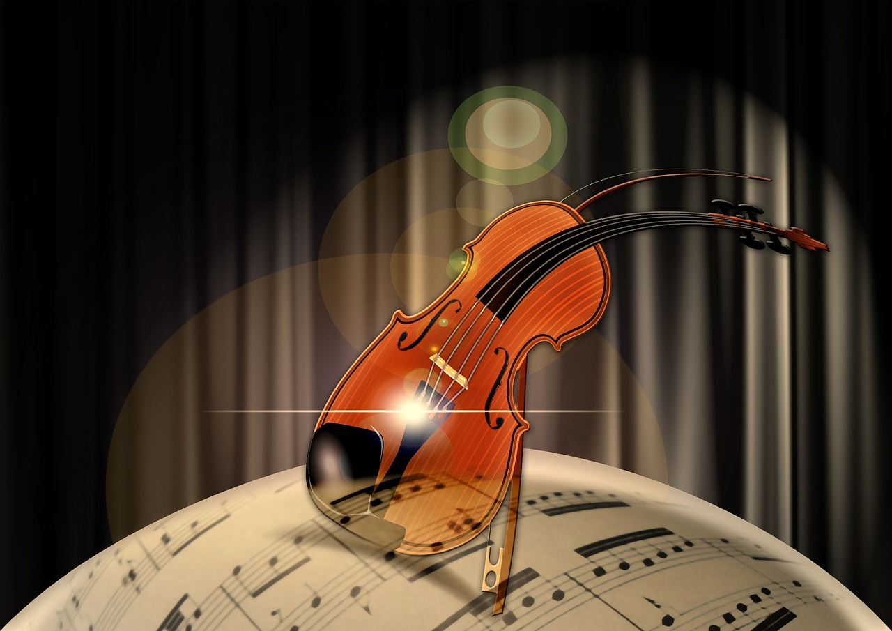music violin treble clef free photo