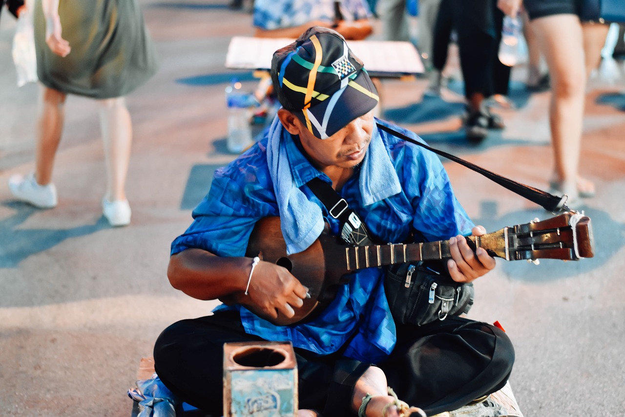 music  walking street  chiang mai thailand free photo