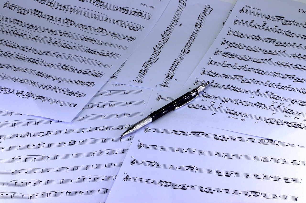 music  sheet music  clef free photo