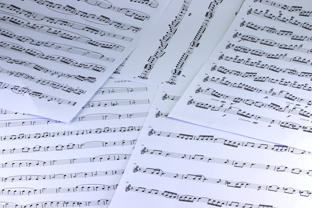 music  sheet music  clef free photo