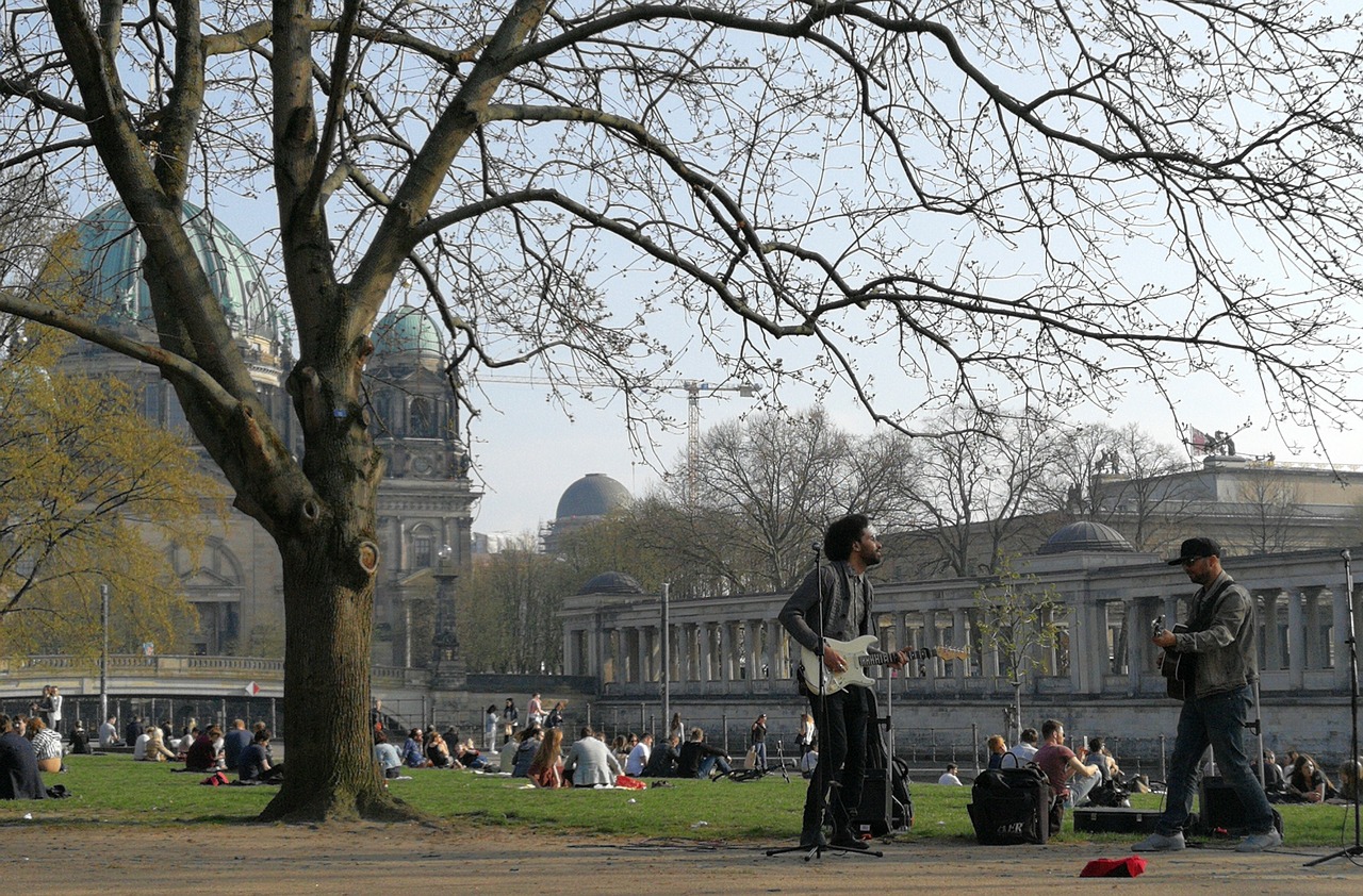 music  berlin  park free photo