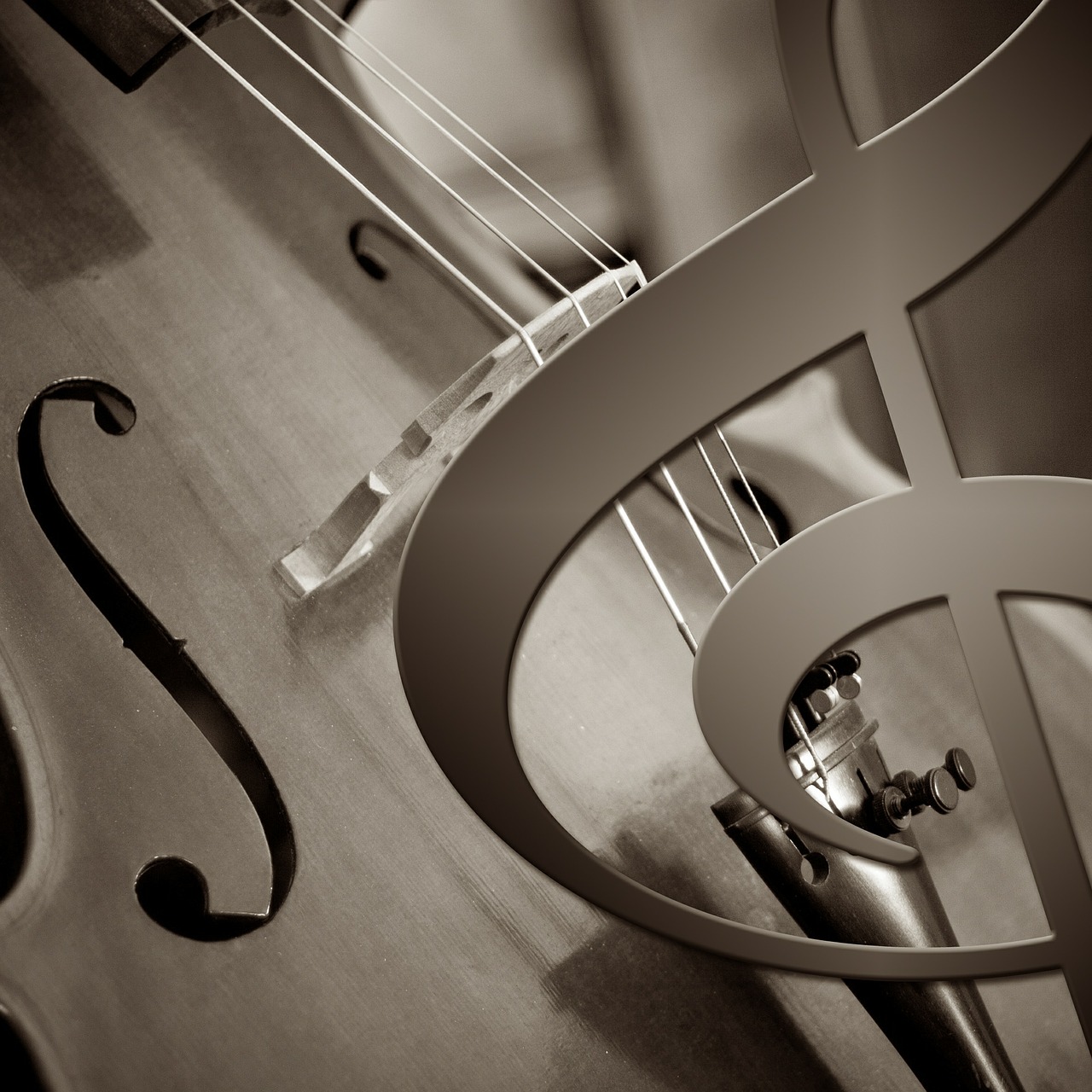 music violin treble clef free photo