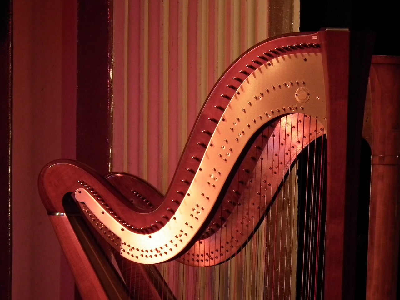 music harp instrument free photo