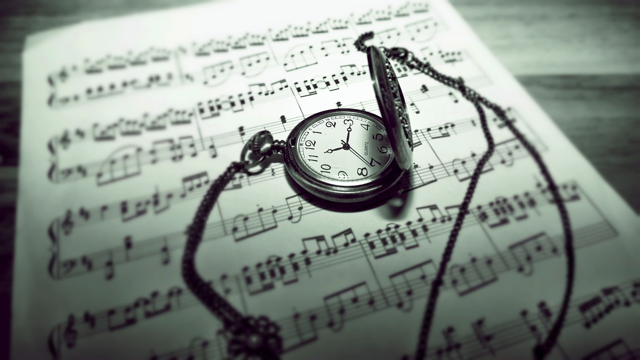 music sheet note pocket watch free photo