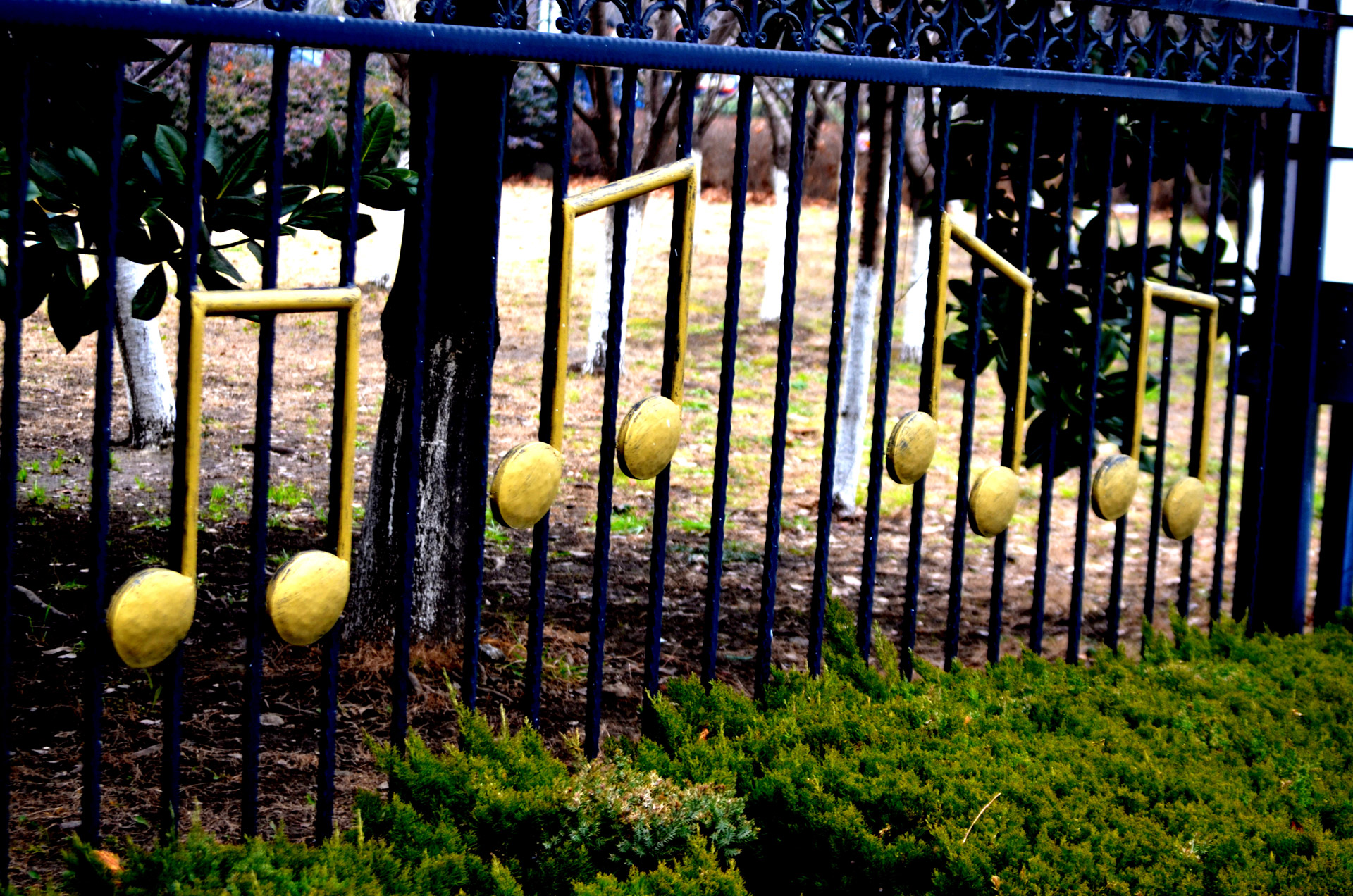 fence music musical free photo