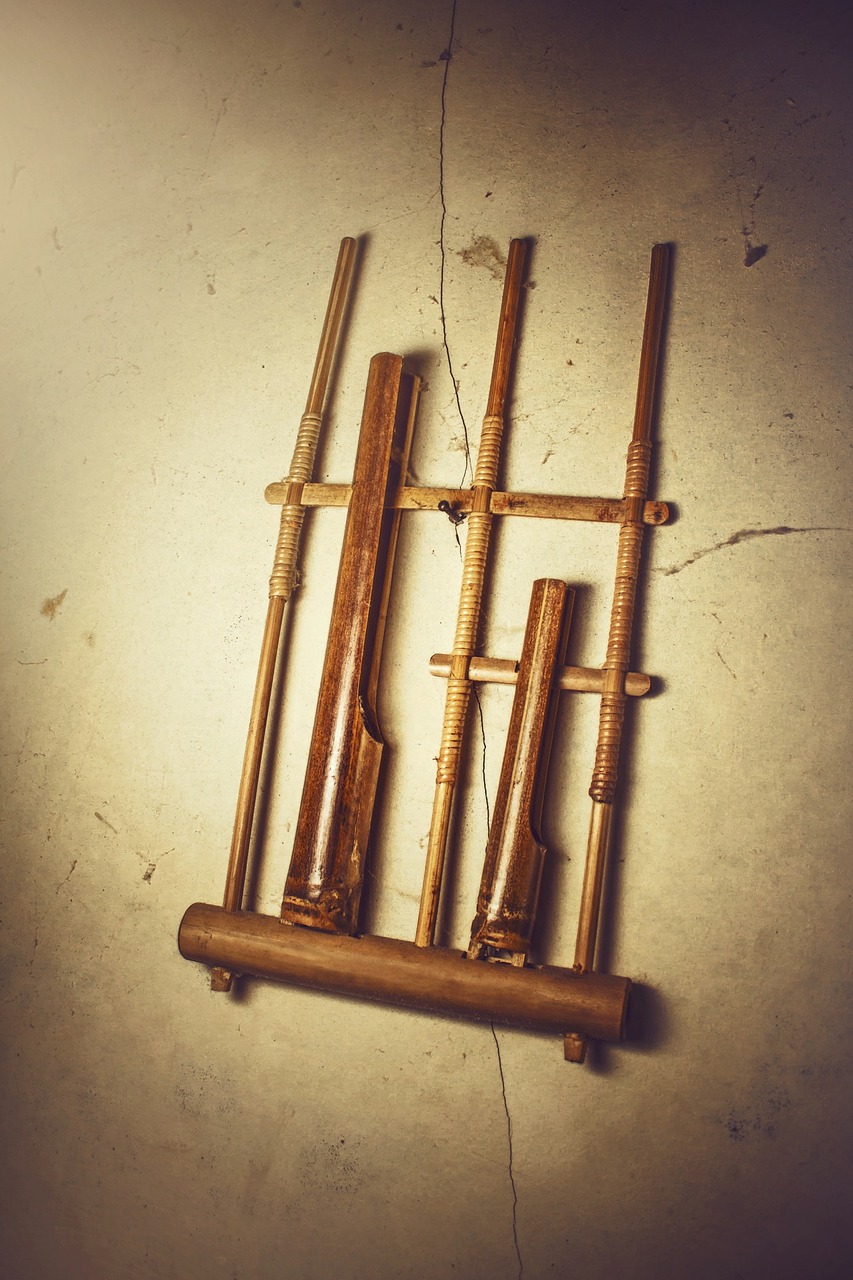 musical instrument still life angklung free photo